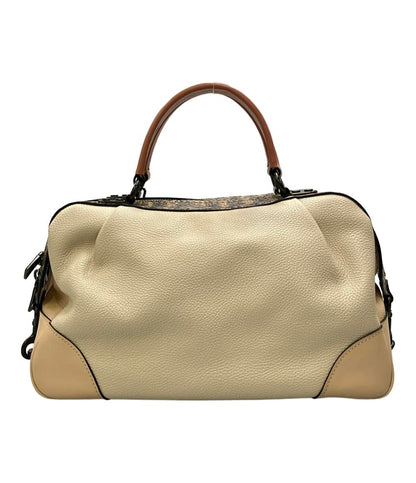 コーチ 2WAY ハンドバッグ ショルダーバッグ 斜め掛け レーンサッチェル カラーブロック スネークスキンディティール 69622 レディース COACH