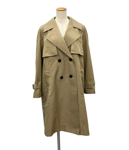 美品 アクアスキュータム トレンチコート 内側チェック レディース Aquascutum