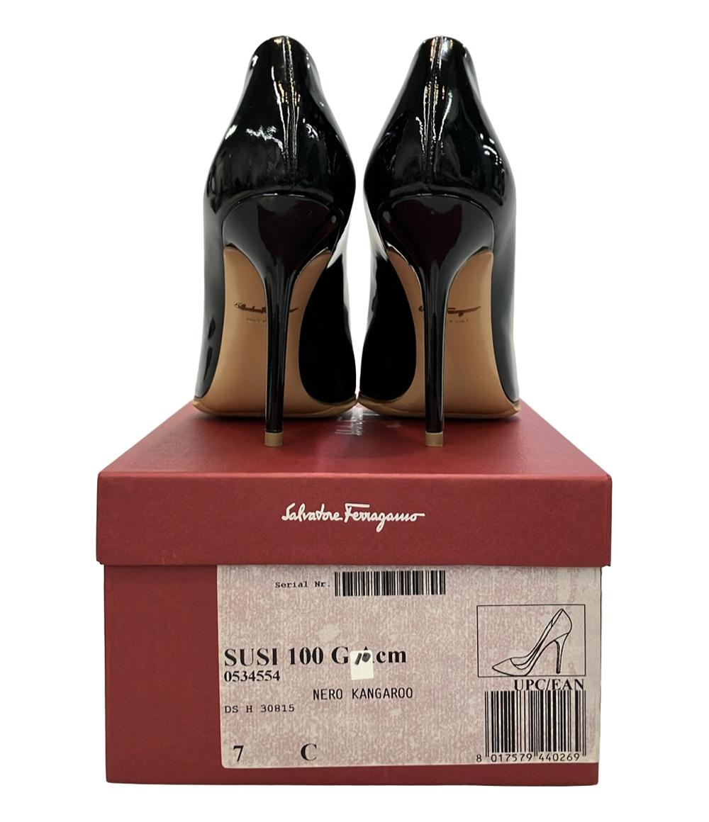 美品 サルヴァトーレフェラガモ ポインテッドトゥパンプス ハイヒール ピンヒール レディース SIZE 7 (L) Salvatore Ferragamo