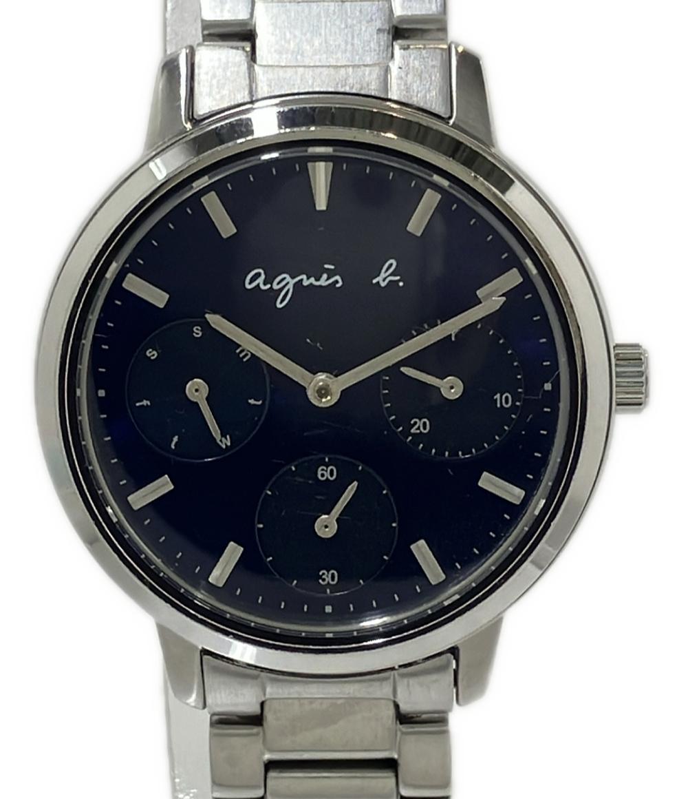 agnes b. 腕時計 クオーツ ネイビー VD75-KGZ0 メンズ アニエスベー