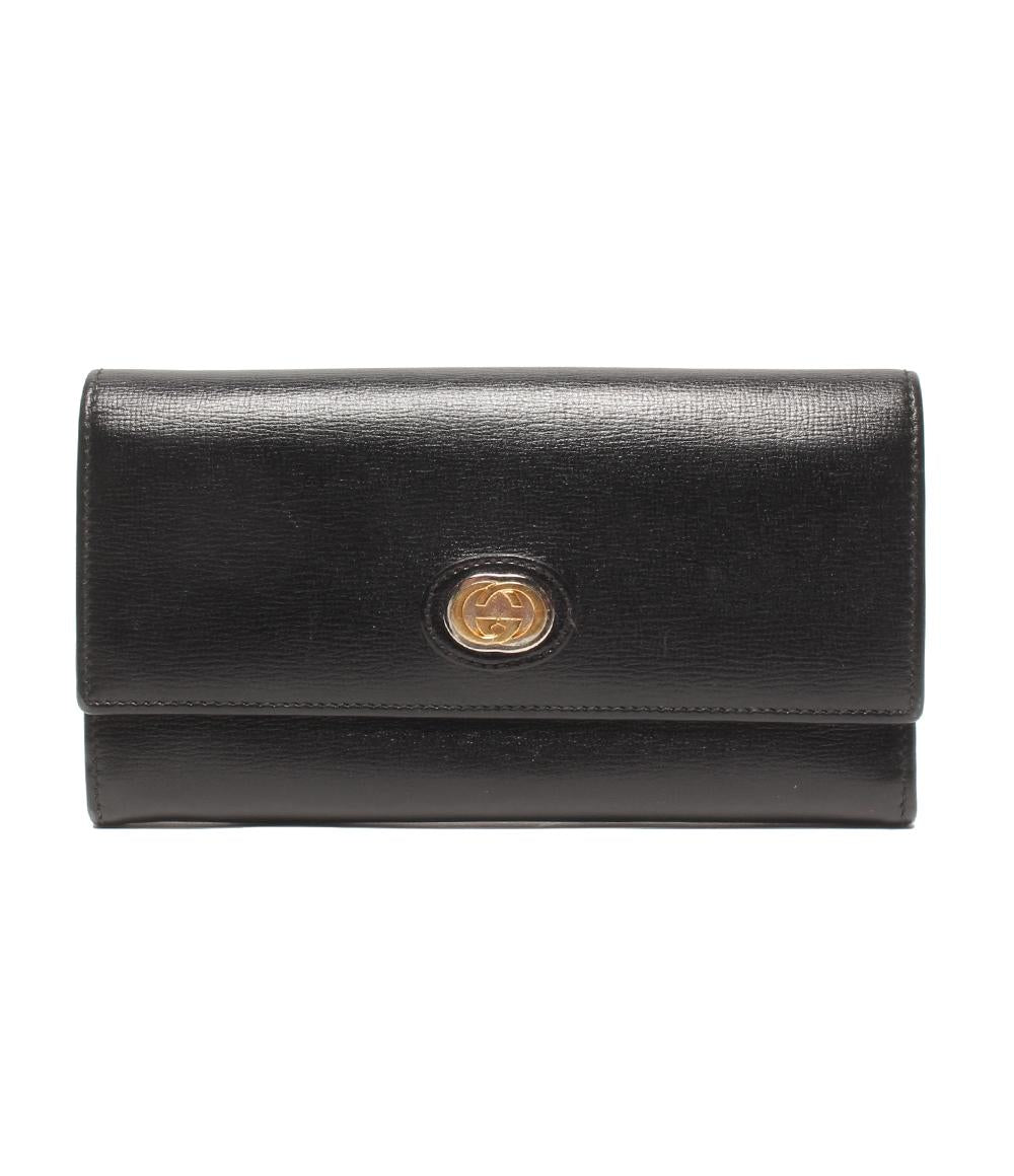 GUCCI グッチ インターロッキングG MARINA マリーナ 長財布 598531 レザー   レッド系 ボルドー系 ゴールド金具  二つ折り財布 【本物保証】 GUCCI（グッチ） インターロッキングG 449347 長財布 レディース 中古