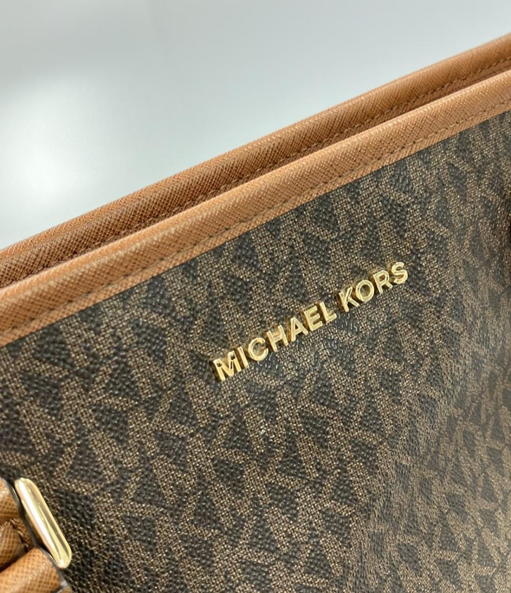 マイケルコース モノグラムレザートートバッグ レディース MICHAEL KORS