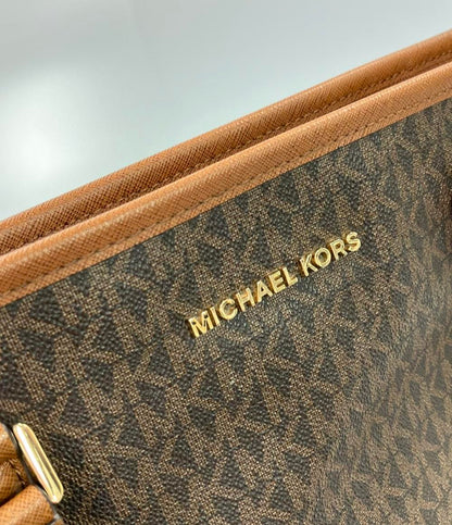 マイケルコース モノグラムレザートートバッグ レディース MICHAEL KORS