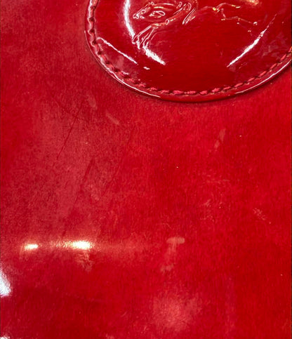 Longchamp 2way ハンドバッグ ショルダーバッグ 斜め掛け パテントレザー ろぞ レディース ロンシャン