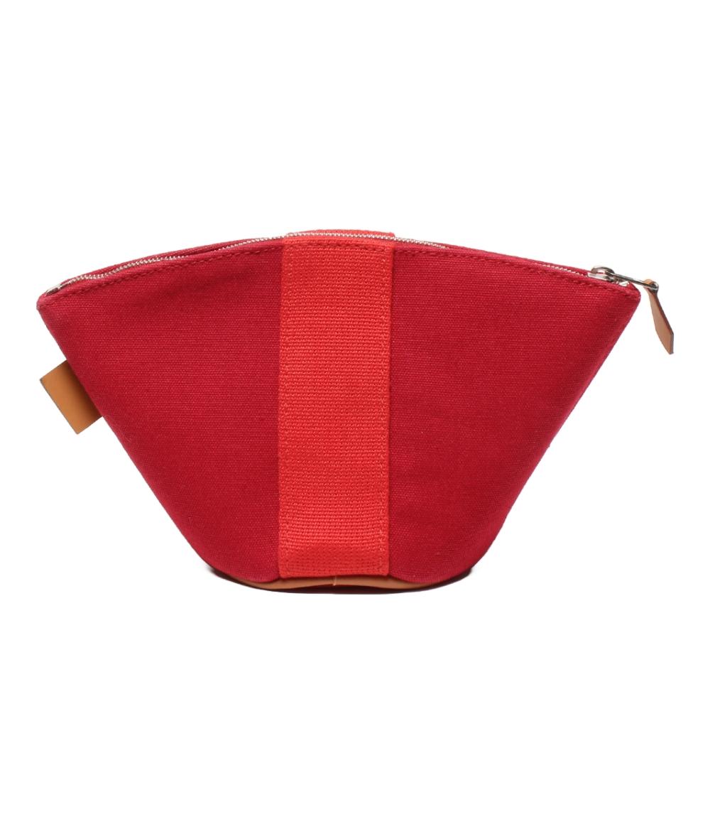 エルメス ポーチ シルバー金具 キャンバス トルッス パルミール ミニ レディース HERMES