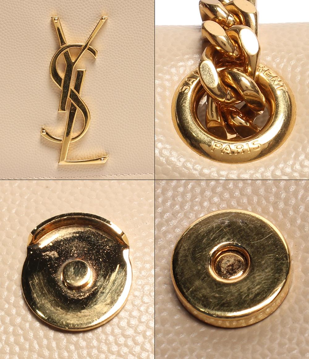 サンローランパリ チェーンレザーショルダーバッグ YSLロゴ ゴールド金具 ケイト スモール レディース SAINT LAURENT PARIS