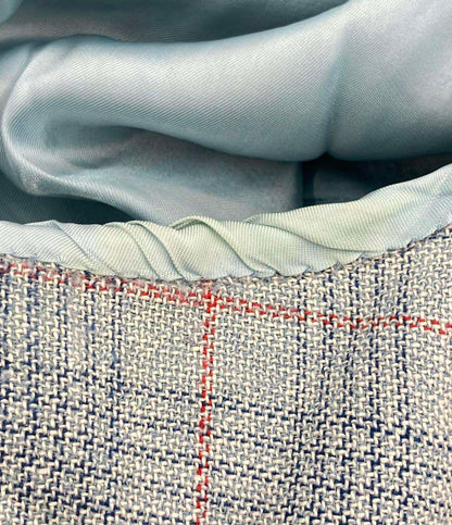 ベルヴェスト リネン テーラードジャケット チェック柄 メンズ SIZE 50 (XL) BELVEST