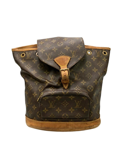 訳あり LOUIS VUITTON リュック キャンバス モンスリMM モノグラム M51136 レディース ルイ・ヴィトン