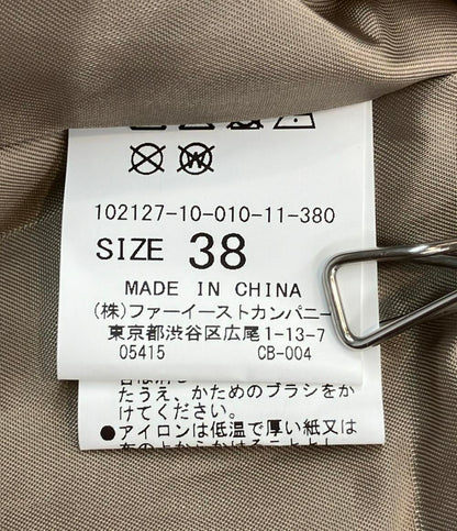 アナイ ノーカラーレザージャケット レディース SIZE 38 (M) ANAYI