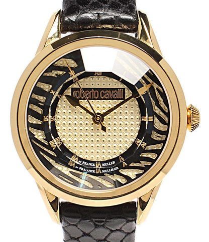 Roberto Cavalli FRANCK MULLER 腕時計 クオーツ ゴールド IL063 メンズ ロベルトカバリ フランクミュラー