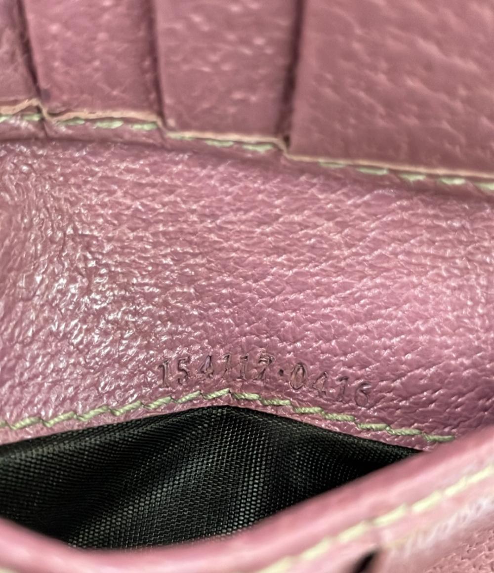 GUCCI ダブルホック 二つ折り財布 レザー GGキャンバス 154117 0416 レディース グッチ