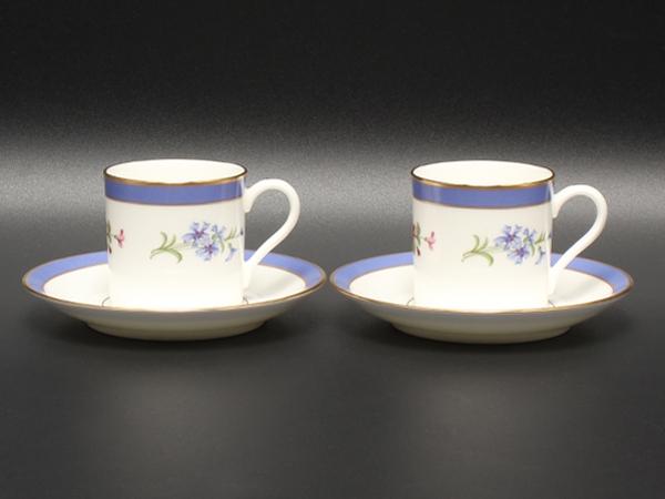 美品 ティファニー デミタスカップ＆ソーサー 2客セット ペア