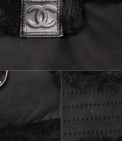 CHANEL トートバッグ シルバー金具 11番台 ムートン ファー レディース シャネル
