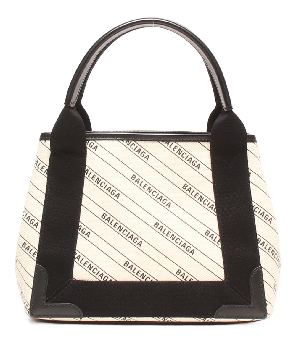 美品 バレンシアガ 2wayハンドバッグ ショルダーバッグ 斜め掛け NAVY CABAS 339933 KMZAN 9210 レディース BALENCIAGA