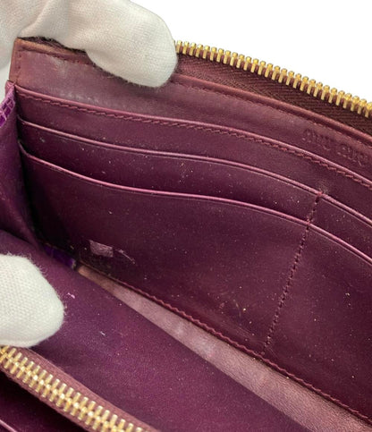 ミュウ ミュウ L字ファスナー長財布 レディース Miu Miu
