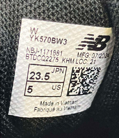 美品 NEW BALANCE ローカットスニーカー YK570BW3 キッズ SIZE 23.5 (M) ニューバランス