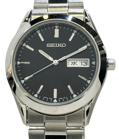 SEIKO 腕時計 クオーツ ブラック 7N43-9080 メンズ セイコー