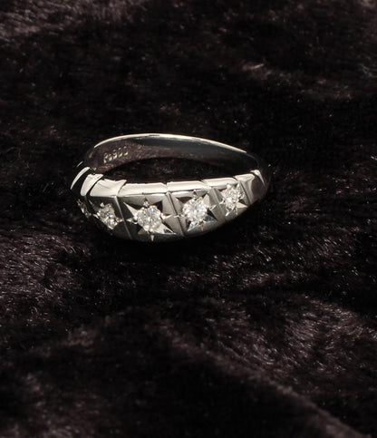 美品 リング 指輪 Pt900 ダイヤ 0.20ct レディース SIZE 11号