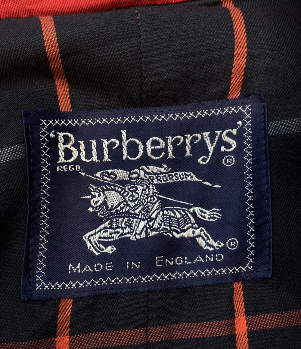 Burberrys トレンチコート レッド シングル ボタン ベルト付き レディース バーバリーズ