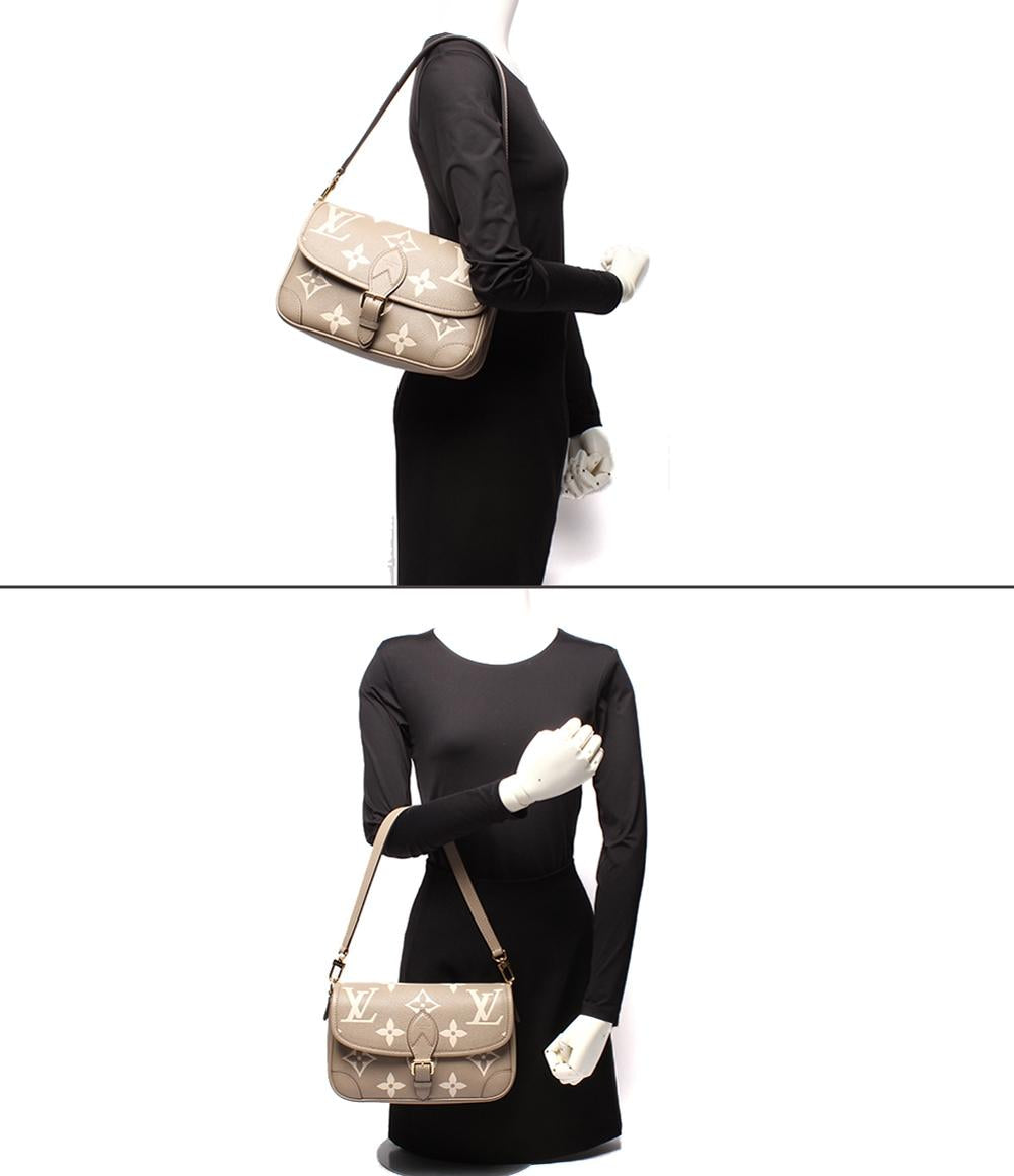 美品 ルイ・ヴィトン 2way ショルダーバッグ 肩掛け 斜め掛け ディアヌ モノグラムアンプラント M46583 レディース LOUIS VUITTON