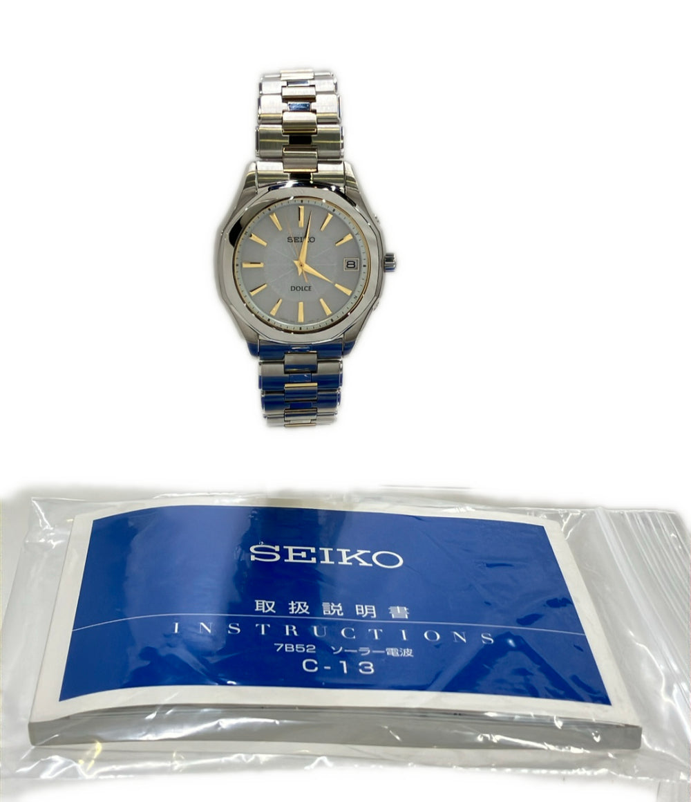 SEIKO 腕時計 DOLCE ドルチェ ソーラー 7B52-0AE0 メンズ セイコー