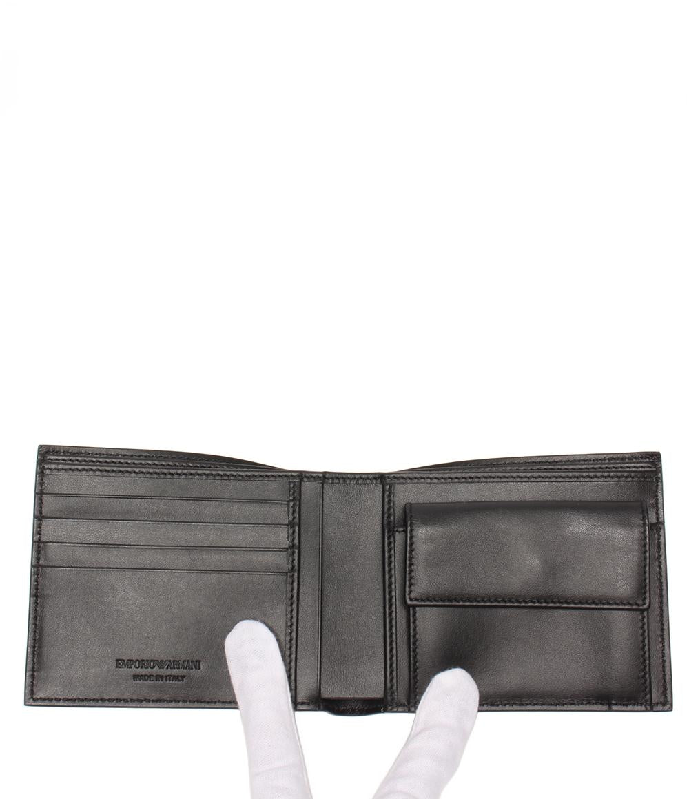 美品 エンポリオ・アルマーニ 二つ折り財布 メンズ Emporio Armani