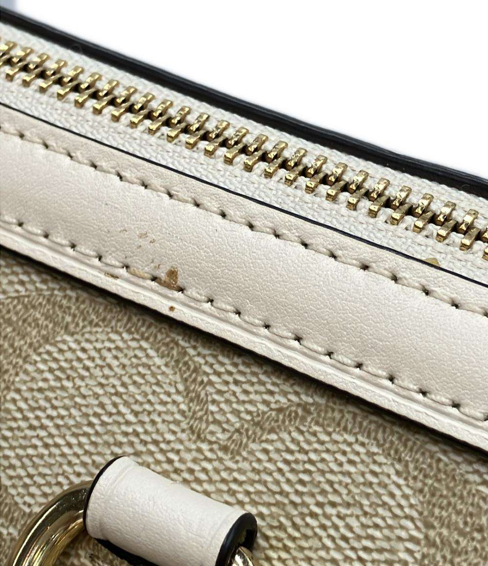 美品 COACH 2way ハンドバッグ ショルダーバッグ 斜め掛け シグネチャー F83507 レディース コーチ