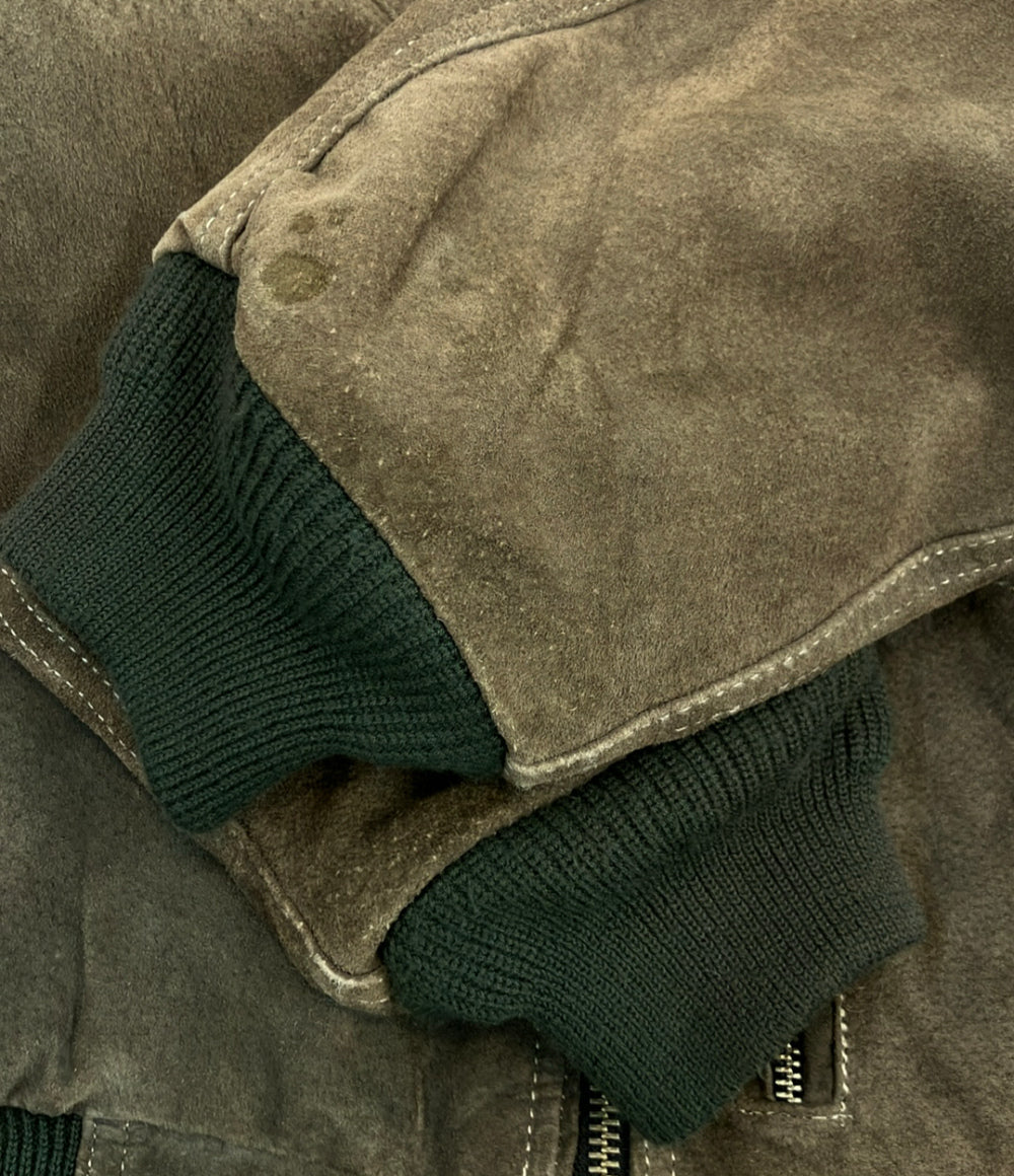 HARLEY DAVIDSON スエードレザーボンバージャケット ブルゾン メンズ SIZE XS ハーレーダビッドソン