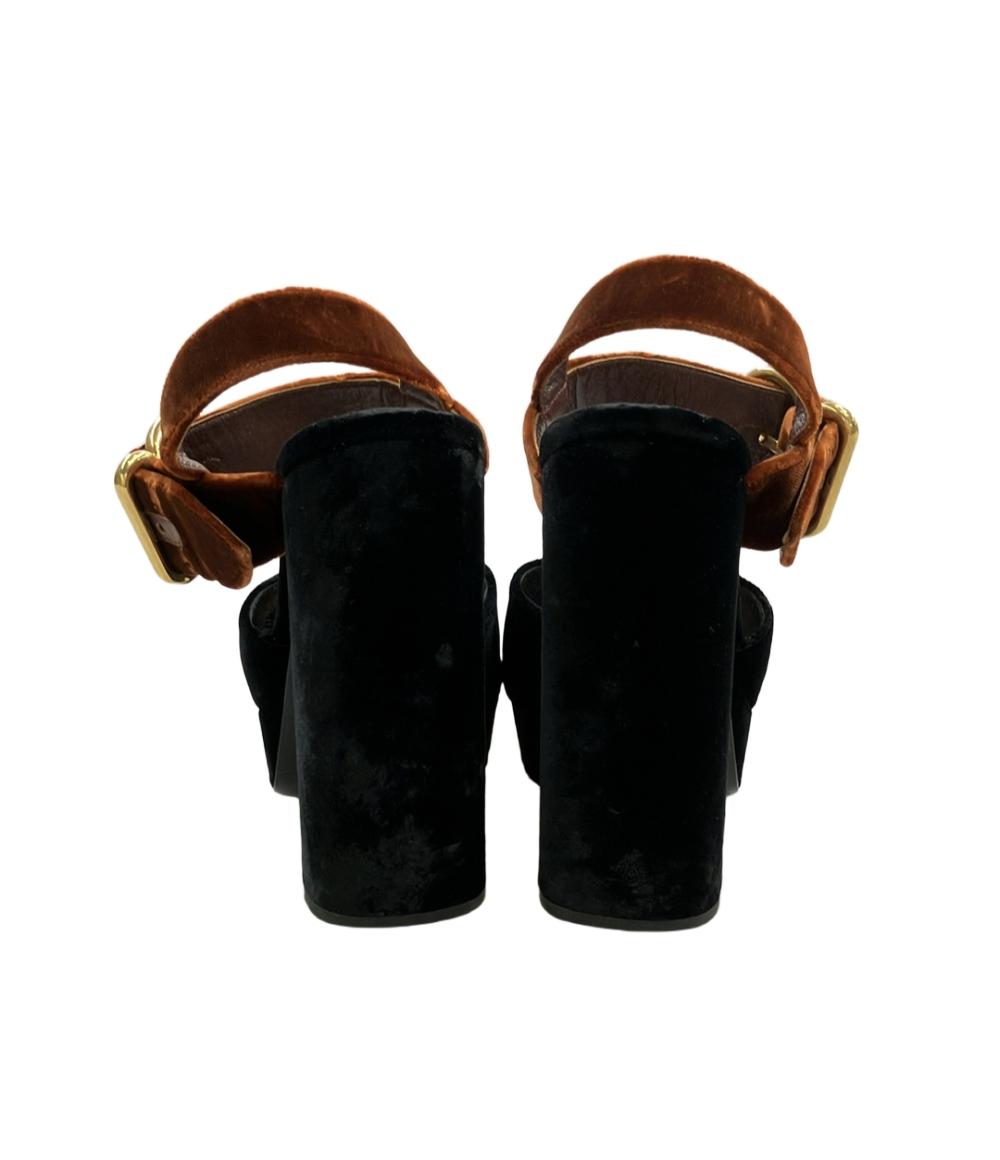 プラダ ベルベットサンダル レディース SIZE 35 (XS) PRADA