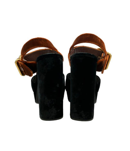 プラダ ベルベットサンダル レディース SIZE 35 (XS) PRADA