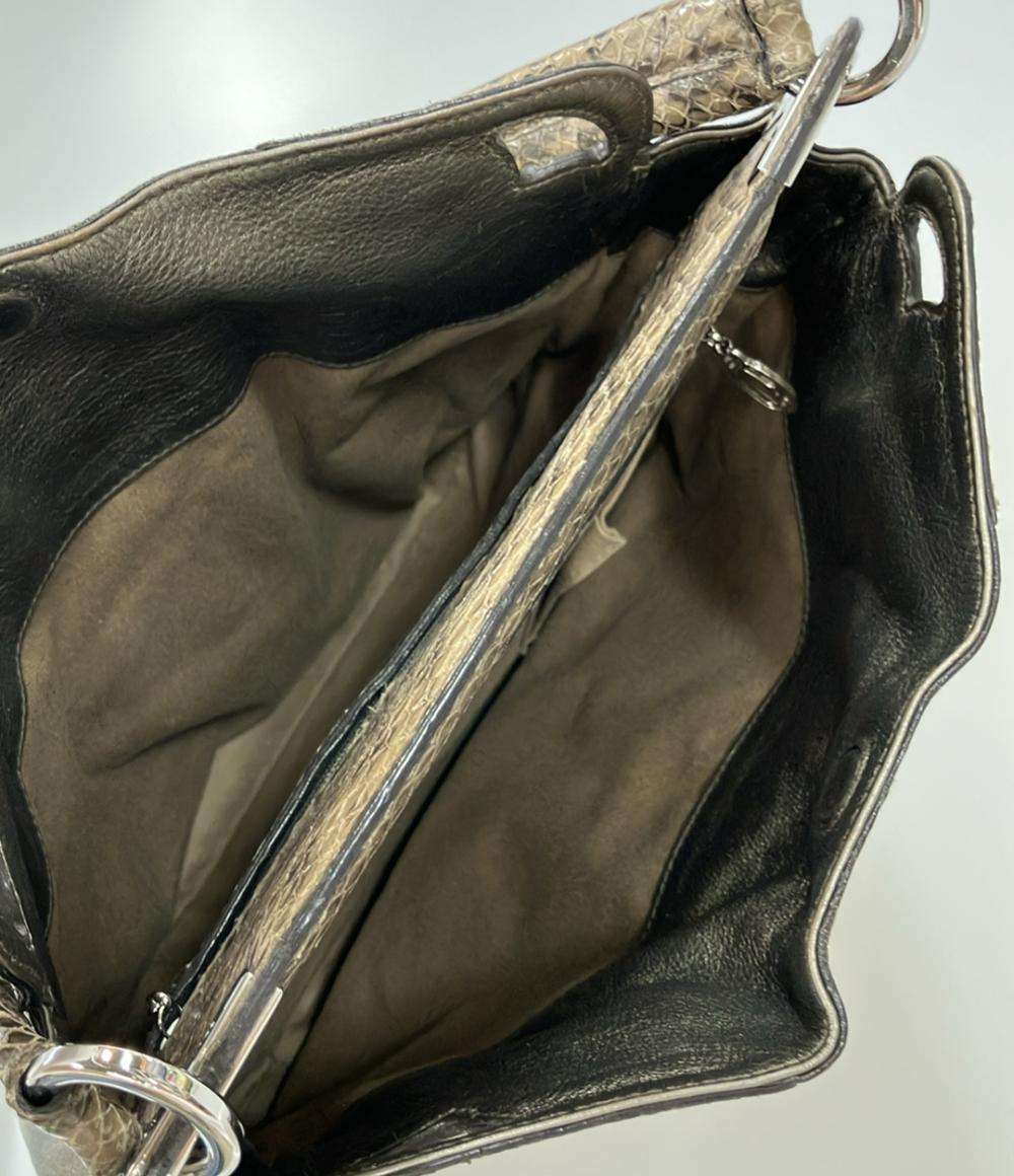 カルティエ パイソンレザーワンショルダーバッグ 肩掛け レディース Cartier