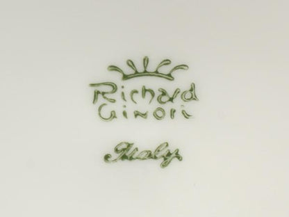 美品 リチャードジノリ カップ＆ソーサー 2客セット ペア フィオッコグレース ブルー リボン Richard Ginori