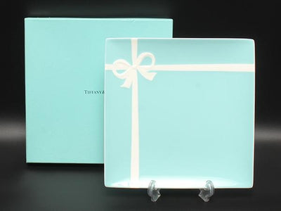 美品 TIFFANY&Co. スクエアプレート 皿 24cm ブルーボックス ティファニー