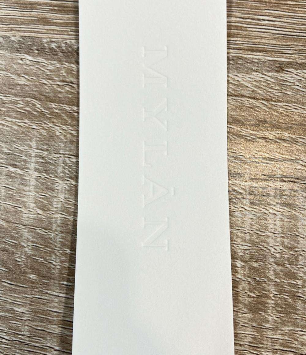 MYLAN 長袖ワンピース ボリュームスリーブ シャツ タグ付き リネン100% MY24SS-BL028 レディース SIZE F (M) マイラン