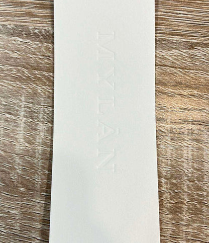 MYLAN 長袖ワンピース ボリュームスリーブ シャツ タグ付き リネン100% MY24SS-BL028 レディース SIZE F (M) マイラン