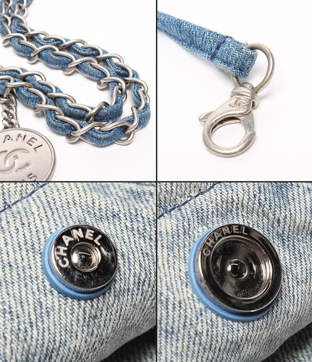 シャネル【CHANEL】デニムチェーンベルト デニム×シルバー 10%OFF シャネル チェーンショルダーバッグ ミニ