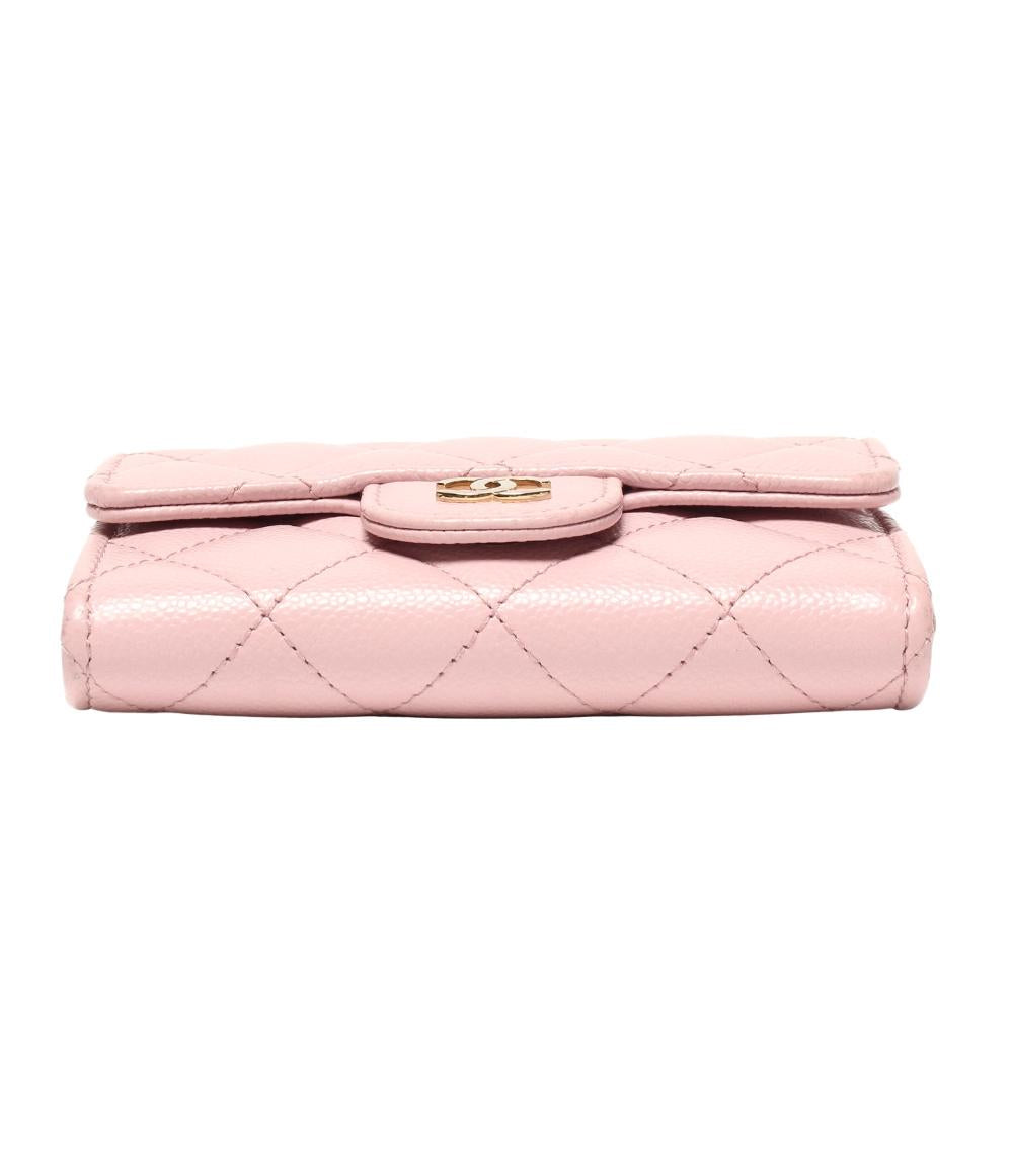 CHANEL カードケース コインケース ゴールド金具 キャビアスキン マトラッセ レディース シャネル