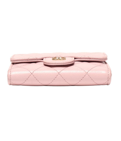 CHANEL カードケース コインケース ゴールド金具 キャビアスキン マトラッセ レディース シャネル