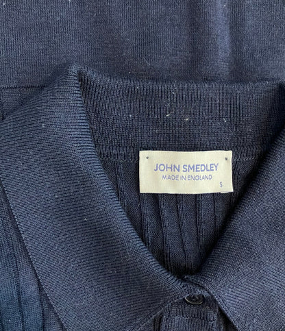 JOHN SMEDLEY 長袖 リブニットシャツ レディース SIZE S ジョンスメドレー