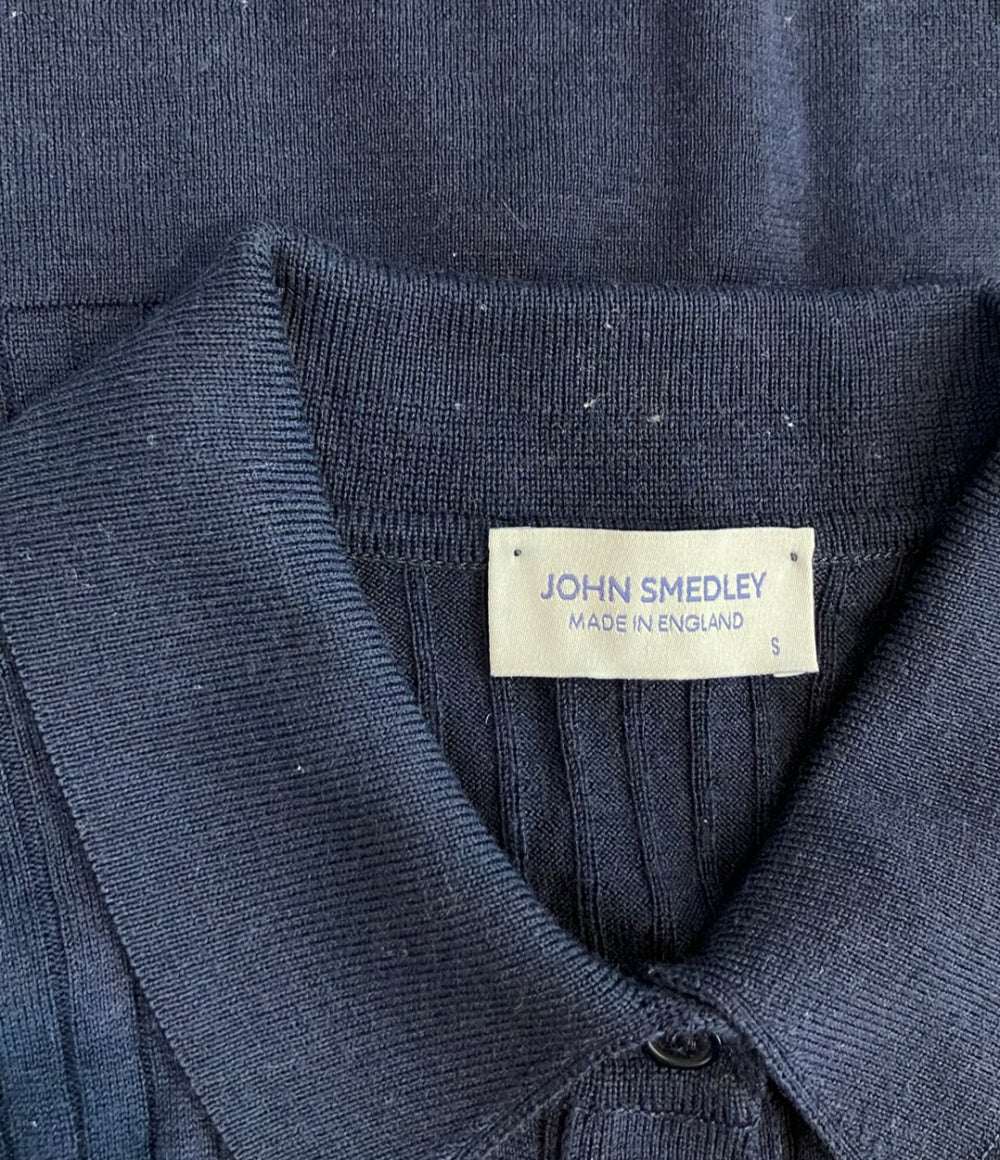 JOHN SMEDLEY 長袖 リブニットシャツ レディース SIZE S ジョンスメドレー