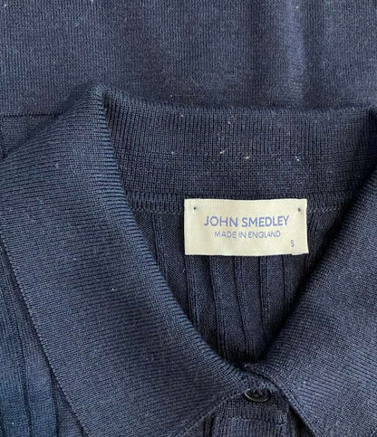 JOHN SMEDLEY 長袖 リブニットシャツ レディース SIZE S ジョンスメドレー
