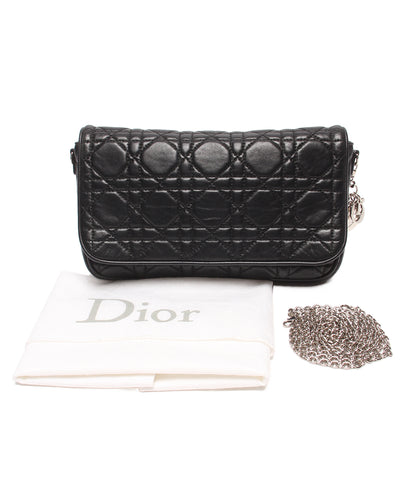 Christian Dior チェーンショルダーバッグ 斜め掛け カナージュ レディース クリスチャンディオール