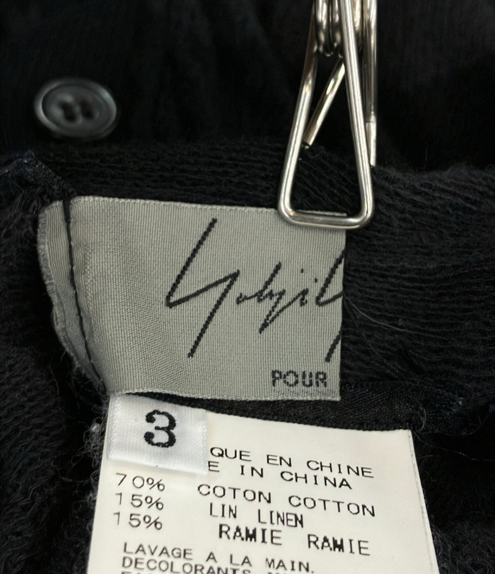 Yohji Yamamoto POUR HOMME 長袖カーディガン ボーダー HG-K85-085 メンズ SIZE 3 (L) ヨウジヤマモトプールオム