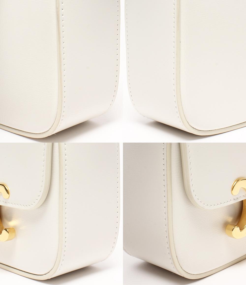 CELINE ミニクロード　ホワイト セリーヌ ショルダーバッグ ミニポシェット 斜め掛け ミニ クロード