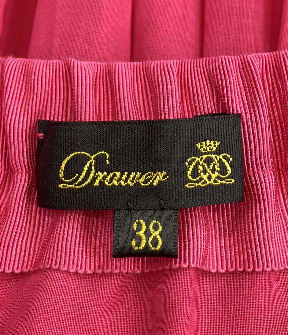 Drawer ティアードフレアタック ロングスカート 6524-299-1725 レディース SIZE 38 ドゥロワー