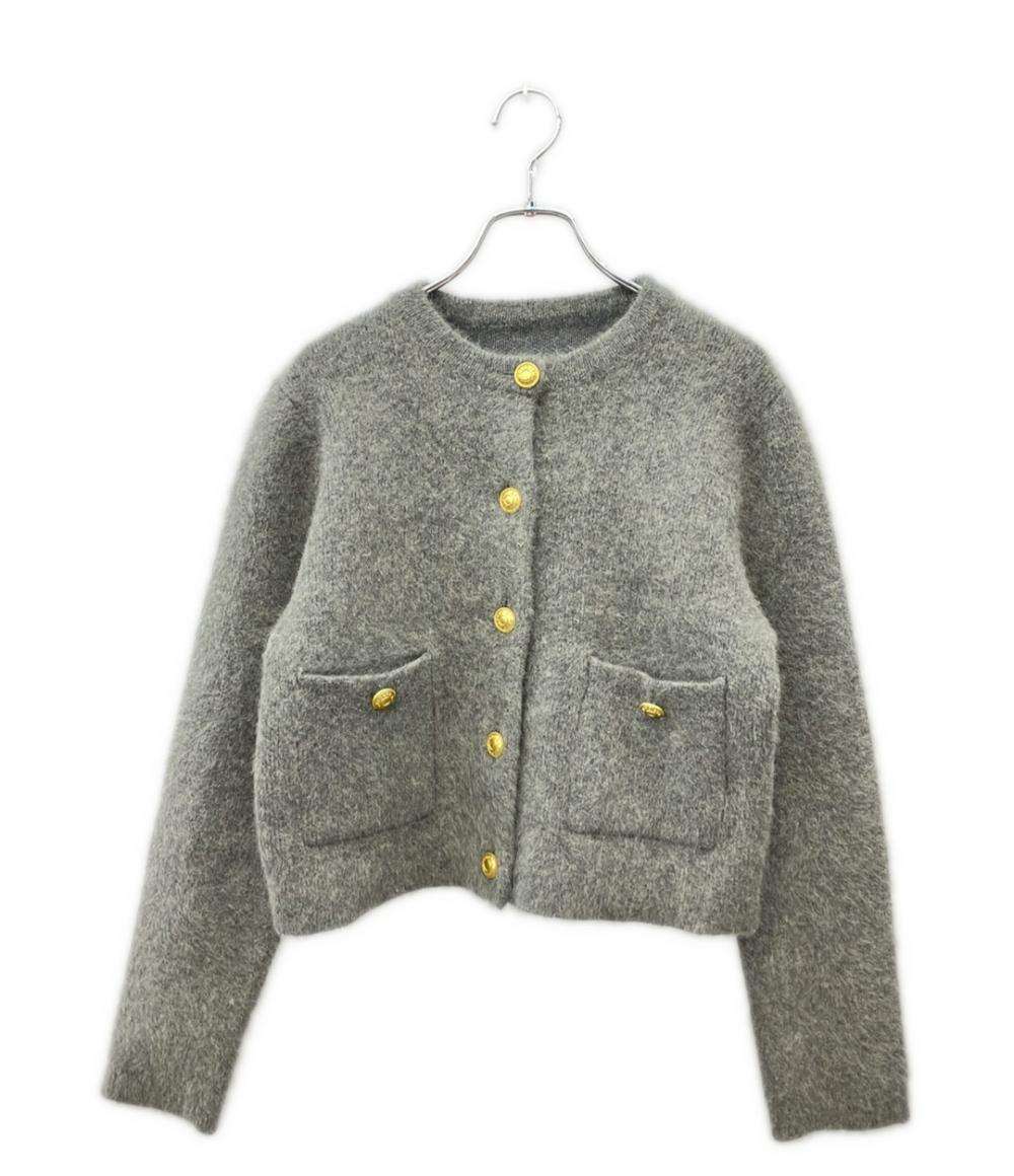 theory luxe 長袖カーディガン ツイード Vネック 24AW レディース SIZE