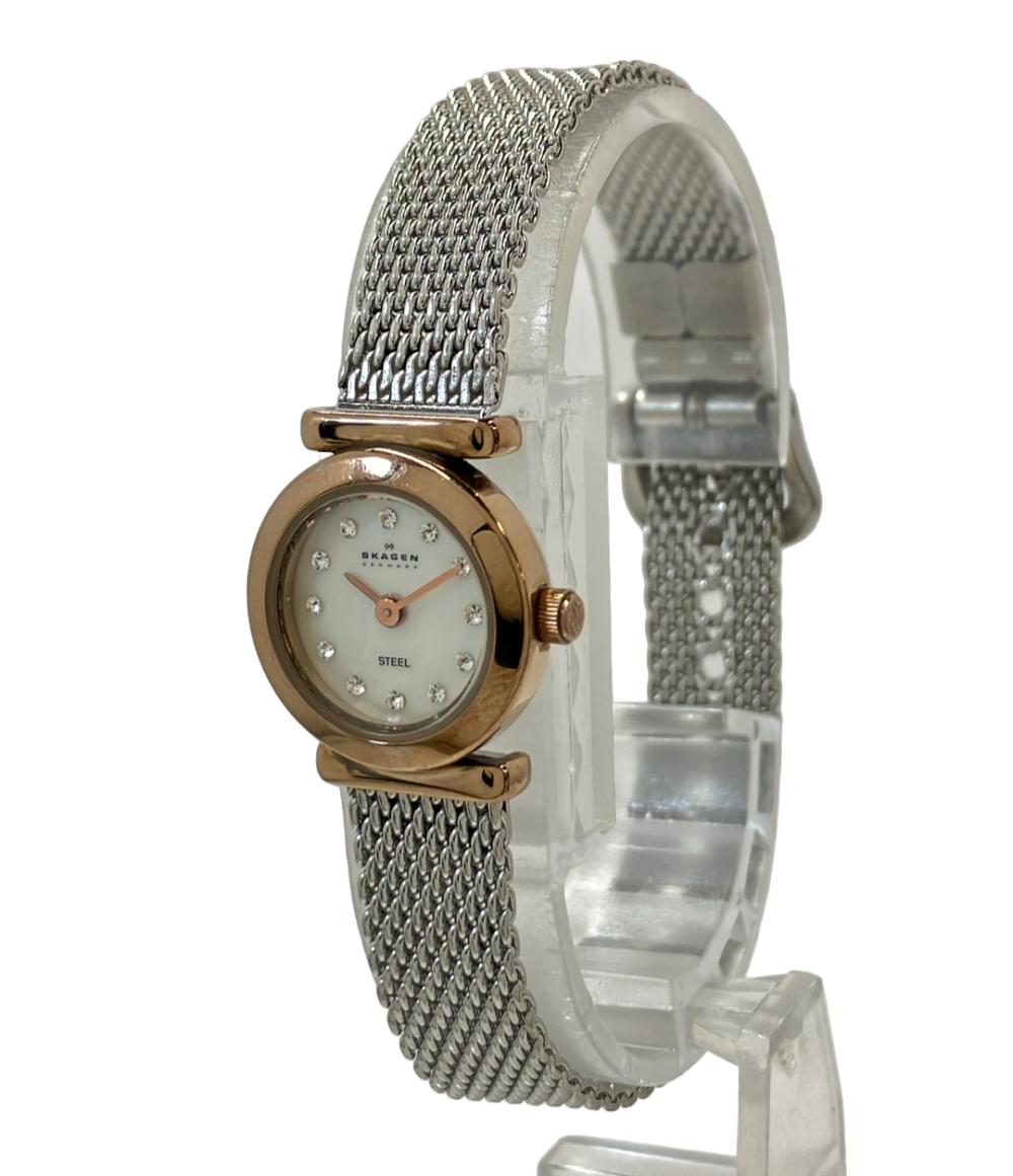 スカーゲン 腕時計 クオーツ シェル 107XSRR レディース SKAGEN