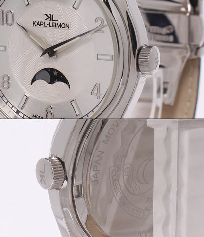 KARL-LEIMON 腕時計 クラシック シンプリシティ クオーツ シルバー CSWH01 メンズ カルレイモン