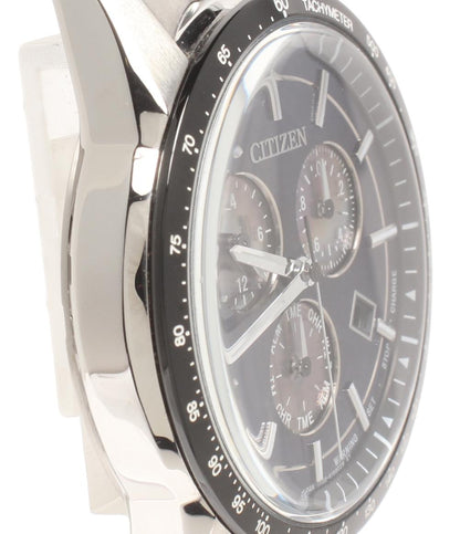 美品 CITIZEN 腕時計 エコドライブ ソーラー ブラック E820-S122635 メンズ シチズン
