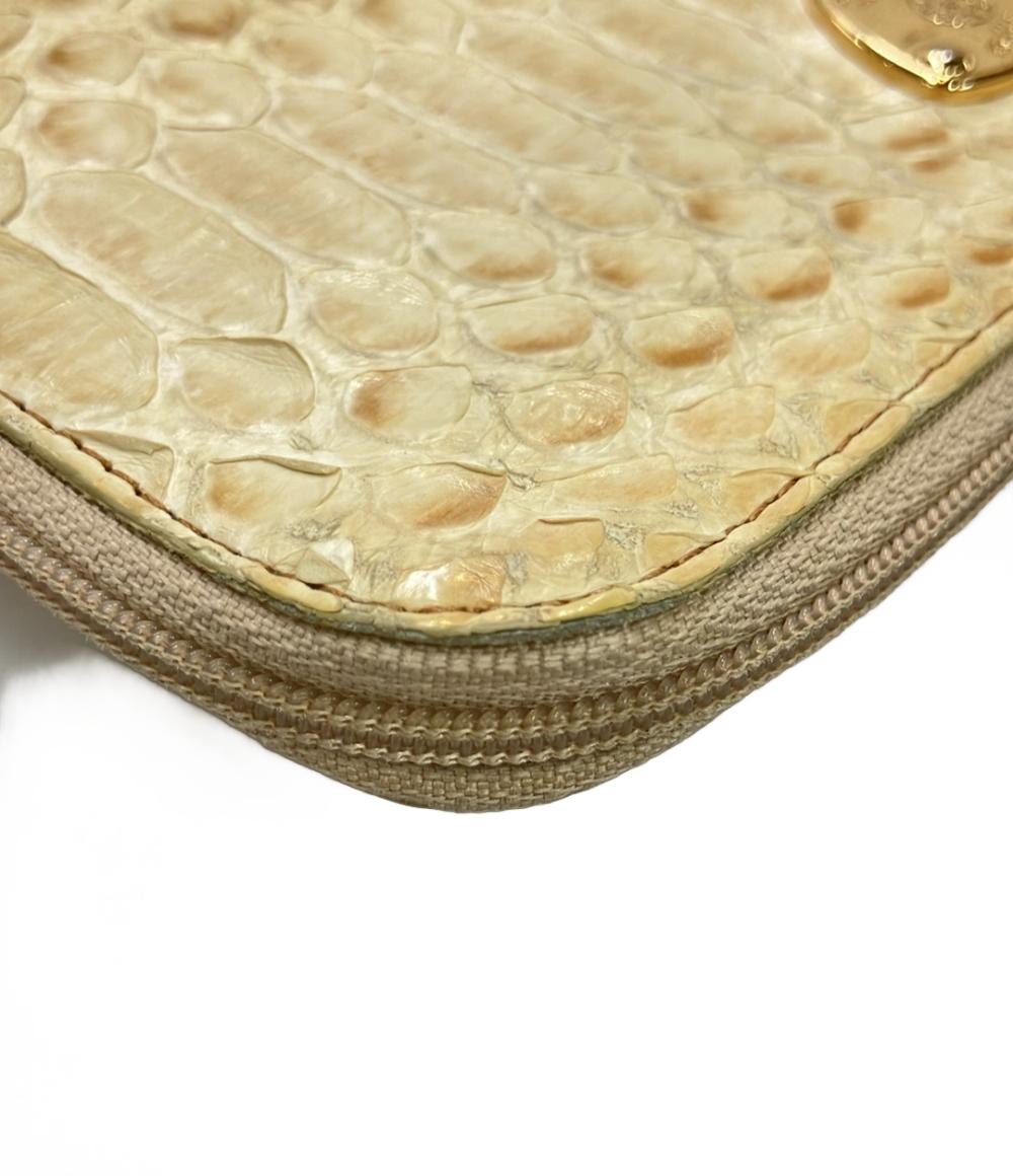 ATAO L字ファスナー長財布 パイソン レザー レディース アタオ